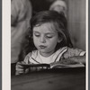 School scene at Cumberland Mountain Farms (Skyline Farms) near Scottsboro, Alabama.