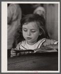 School scene at Cumberland Mountain Farms (Skyline Farms) near Scottsboro, Alabama.