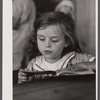 School scene at Cumberland Mountain Farms (Skyline Farms) near Scottsboro, Alabama.