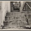 View showing disintegration of concrete stairs at the Model Housing Corporation, Cincinnati, Ohio.