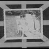Couple reclining outside