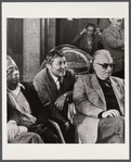 James Baldwin seated with others at Issyk-Kul Forum