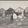 Back of  aseries of cheap and ruined wooden houses. Cincinnati, Ohio.