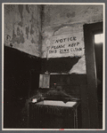 Common hallway sink in old schoolhouse, Hamilton, [Cincinnati,] Ohio.