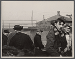 Miners about to go below at the American Radiator Mine, Mount Pleasant, Westmoreland County, Pennsylvania.