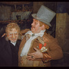 Salvatore Baccaloni and William Fisher in costume for L'elisir d'amore at the Metropolitan Opera