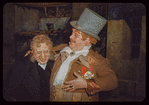 Salvatore Baccaloni and William Fisher in costume for L'elisir d'amore at the Metropolitan Opera