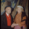 Chorus alto Lilli Maerkl-Fisher and Ludwig Burgstaller in costume for L'elisir d'amore at the Metropolitan Opera