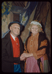 Chorus alto Lilli Maerkl-Fisher and Ludwig Burgstaller in costume for L'elisir d'amore at the Metropolitan Opera
