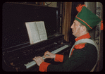 Carlo Tomanelli in costume for L'elisir d'amore at the Metropolitan Opera