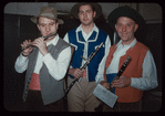 Stage band in costume for L'elisir d'amore at the Metropolitan Opera