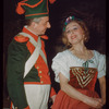 Erich Birlenbach and dancer Julia Barashkova in costume for L'elisir d'amore at the Metropolitan Opera