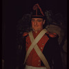 Unidentified performer in costume for L'elisir d'amore at the Metropolitan Opera