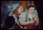 Chorus alto Yvonne Andlauer and another performer during a Metropolitan Opera tour of L'elisir d'amore