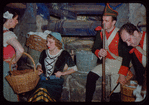 Chorus members during a Metropolitan Opera tour of L'elisir d'amore