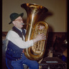 Tuba player Giovanni Manuti during a Metropolitan Opera tour of L'elisir d'amore