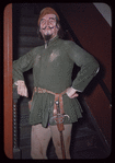 Lorenzo Alvary in costume for Falstaff at the Metropolitan Opera