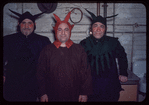 Chorus members in costume for Falstaff at the Metropolitan Opera