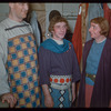 Chorus members in costume for L'amore dei tre re at the Metropolitan Opera