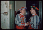 Chorus members in costume for Faust at the Metropolitan Opera