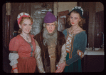 Chorus members in costume for Faust at the Metropolitan Opera