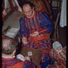Chorus members in costume for Faust at the Metropolitan Opera