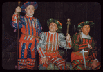 Chorus members in costume for Faust at the Metropolitan Opera