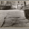 Cracked concrete platform. Hamilton County, [Cincinnati,] Ohio.