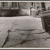 Cracked concrete platform. Hamilton County, [Cincinnati,] Ohio.
