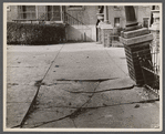 Cracked concrete platform. Hamilton County, [Cincinnati,] Ohio.