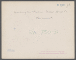 Washington Terrace, Model House Company. Hamilton County, [Cincinnati,] Ohio.