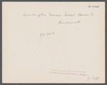 Washington Terrace, Model House Company. Hamilton County, [Cincinnati,] Ohio.
