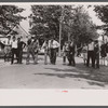 Start of the three-legged race. Fair at Albany, Vermont.