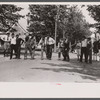 Start of the three-legged race. Fair at Albany, Vermont.