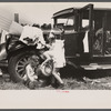 Scene at the Morrisville, Vermont annual fair. Farm families live on the grounds during the week.