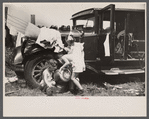 Scene at the Morrisville, Vermont annual fair. Farm families live on the grounds during the week.