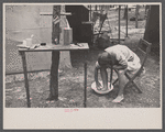 Camping scenes at auto trailer camp at Dennis Port, Massachusetts.