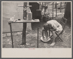 Camping scenes at auto trailer camp at Dennis Port, Massachusetts.
