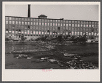 Section of Amoskeag looking east from west bank of river, just north of Granite Street Bridge, Manchester, New Hampshire.