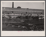 Section of Amoskeag looking east from west bank of river, just north of Granite Street Bridge, Manchester, New Hampshire.