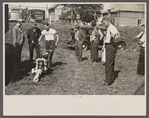 Practical exhibition of farm equipment always finds the interested, Springfield, Massachusetts.