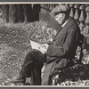 Man in the park, Manchester, New Hampshire.