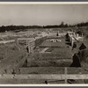 Cellar foundation of the first unit of houses at the Berwyn project, Maryland.