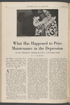What has happened to price maintenance in the depression