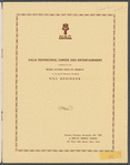 Negro Actor's Guild of America testimonial dinner pamphlet