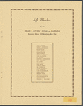 Negro Actor's Guild of America testimonial dinner pamphlet