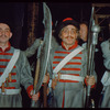 Chorus members in costume for Khovanshchina at the Metropolitan Opera