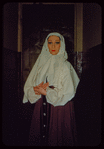 Dancer Alexandra Sawicka in costume for Khovanshchina at the Metropolitan Opera