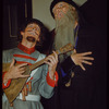 Clifford Harvuot and Jerome Hines in costume for Khovanshchina at the Metropolitan Opera