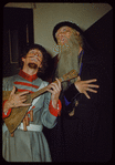 Clifford Harvuot and Jerome Hines in costume for Khovanshchina at the Metropolitan Opera